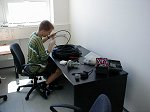Honza, OK1COM pidlv konekotry na dlouh koax