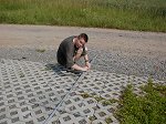 Honza, OK1COM montuje antnu na 2m